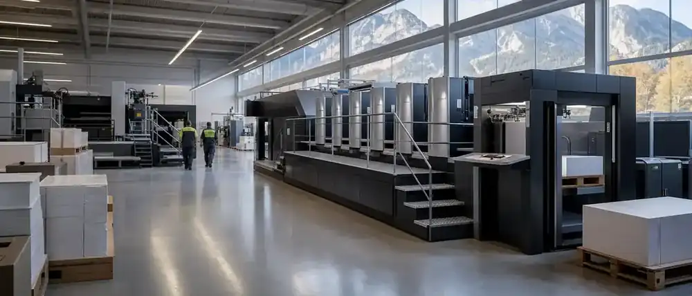 Moderne Produktionshalle – KI-gestütztes Standortkonzept